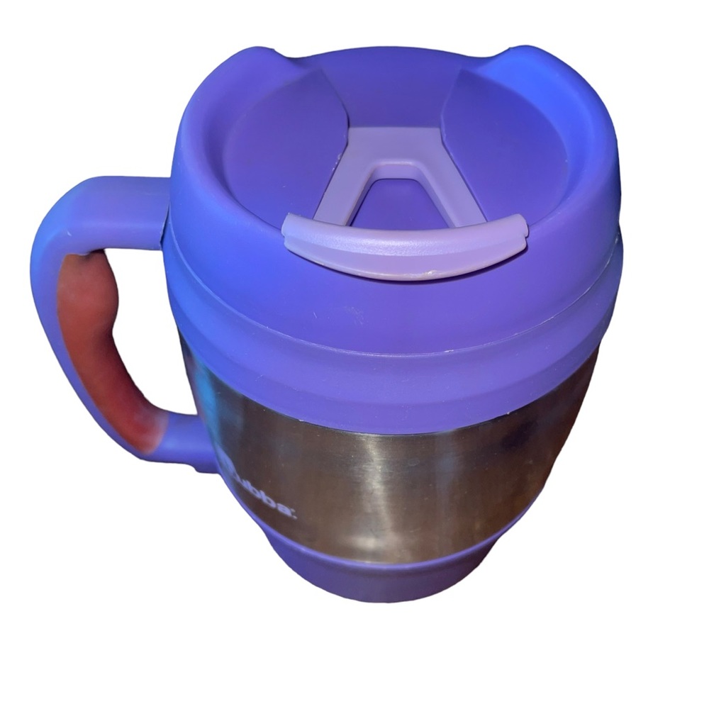 Bubba Keg 52oz Purple Travel Mug Classic Handle Bottle Opener  Flip Lid Hot Cold - Picture 3 of 6